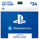 PlayStation 34 $ - for Saudi account